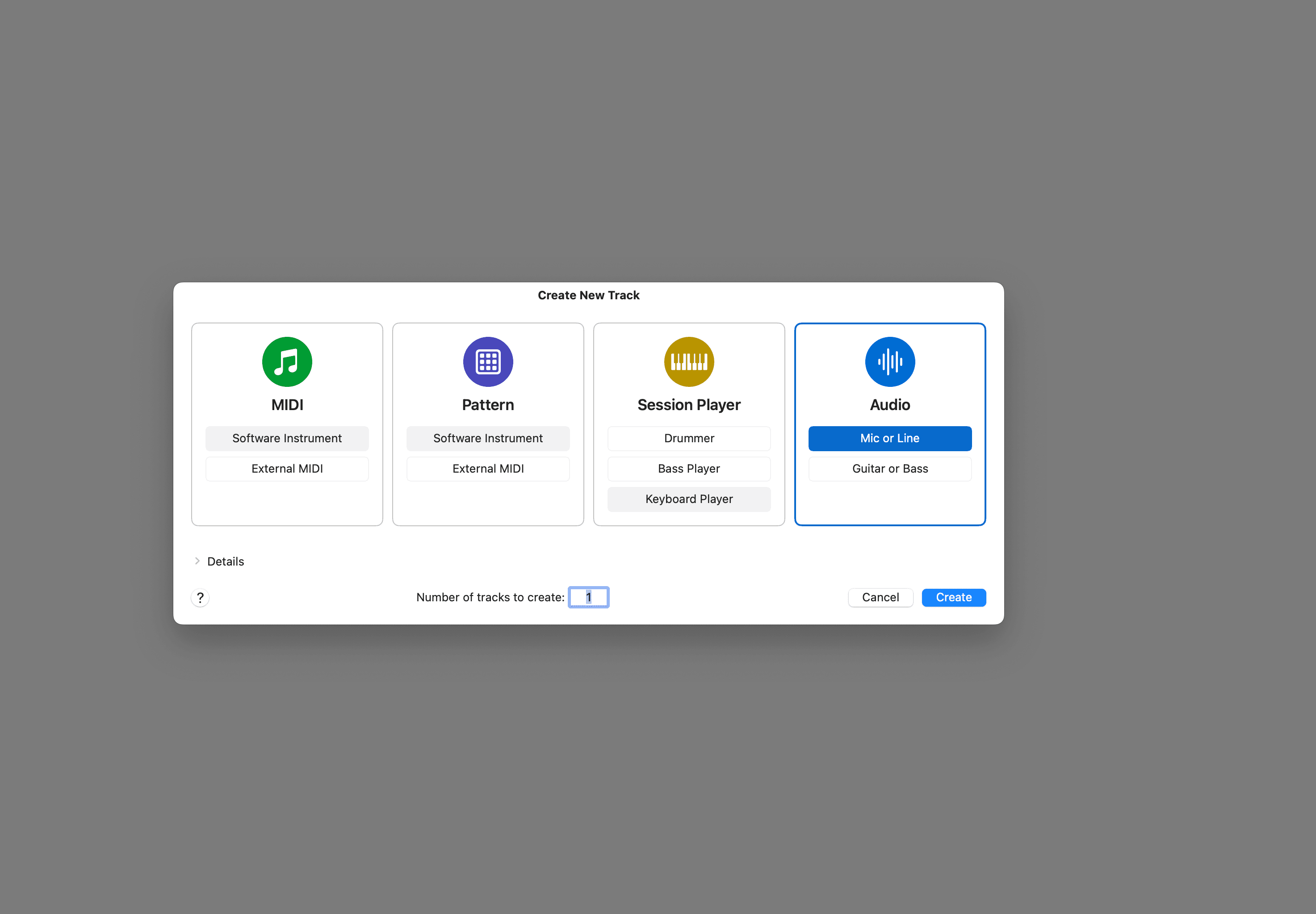 Logic Pro X thêm nhạc cụ