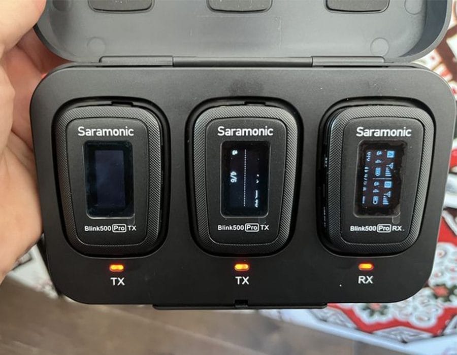 Dịch vụ sửa micro Saramonic blink500 pro lỗi không lên màn hình 3