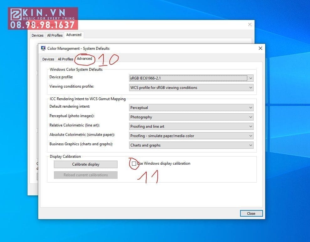 Hướng Dẫn Cài Đặt Profile Màu cho Windows 15